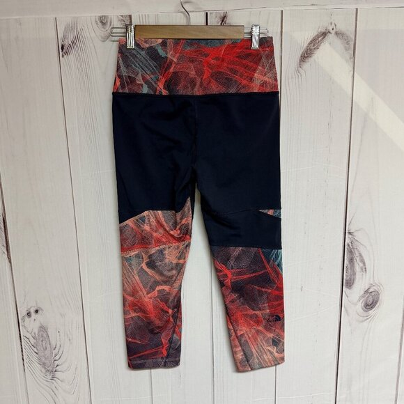 The North Face Women’s M FlashDry Capri Leggings – Navy/Print - Picture 1 of 13